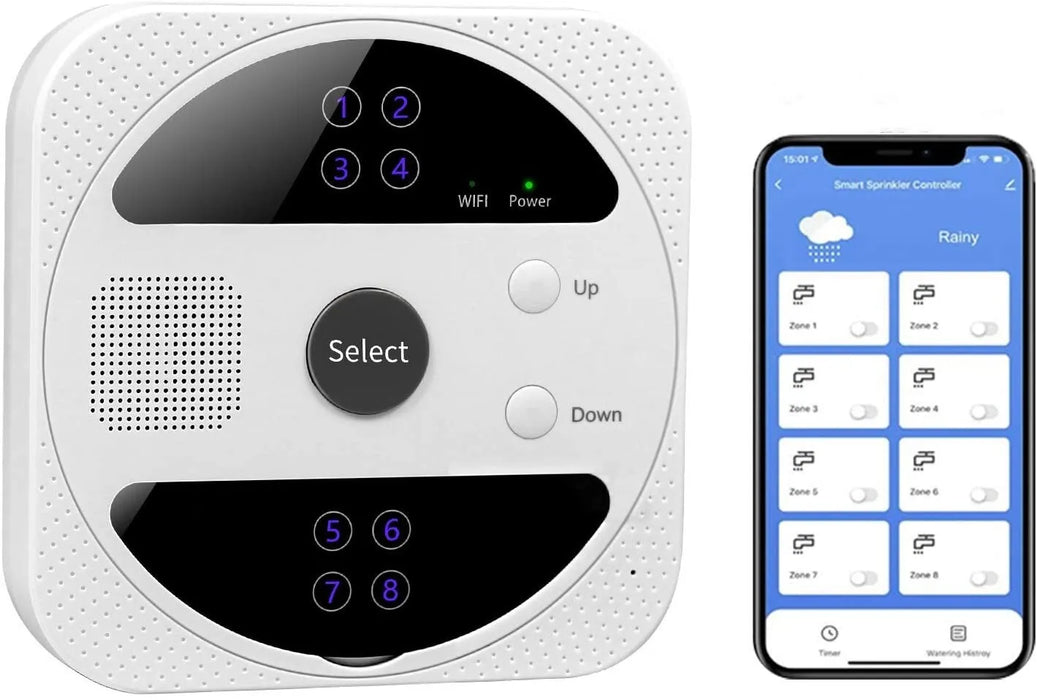 HYVQDNM WiFi Smart Sprinkler Controller, Remote Access Watering Sprinkler/Irrigation