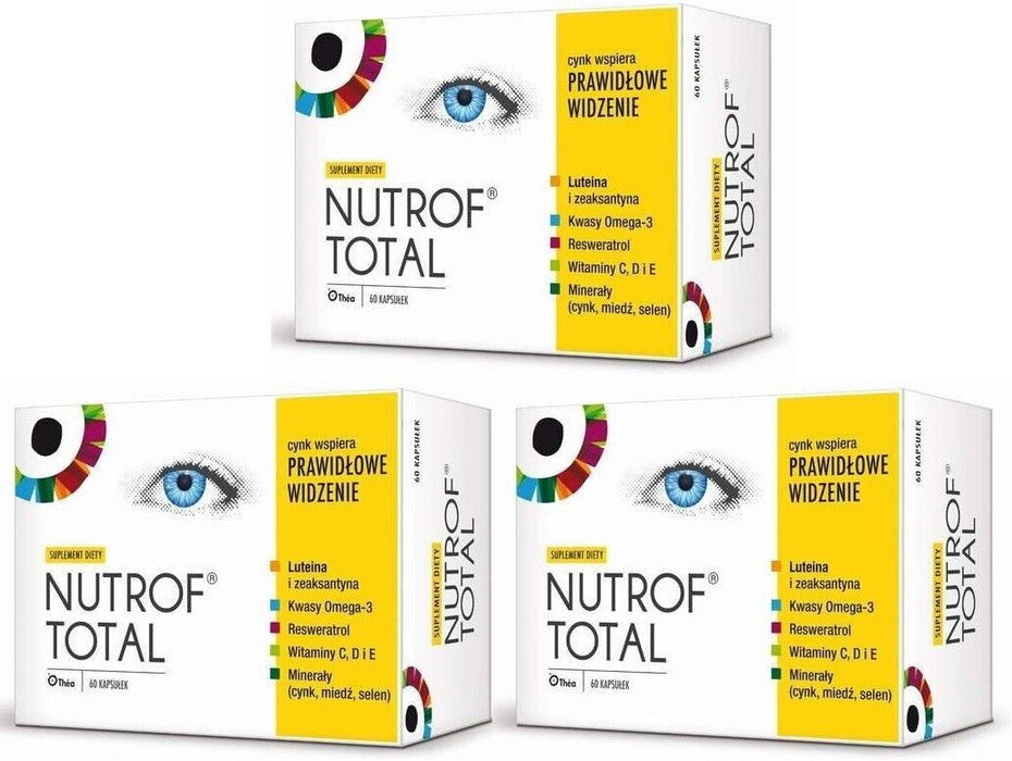 NUTROF Vitamin D C E minerals Correct Vision 3 x 60 capsules Total 180 capsules