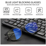 TRADEBONE Blue Light Blocking Glasses | Anti UV400 | Computer Gaming Eyestrain Reducer