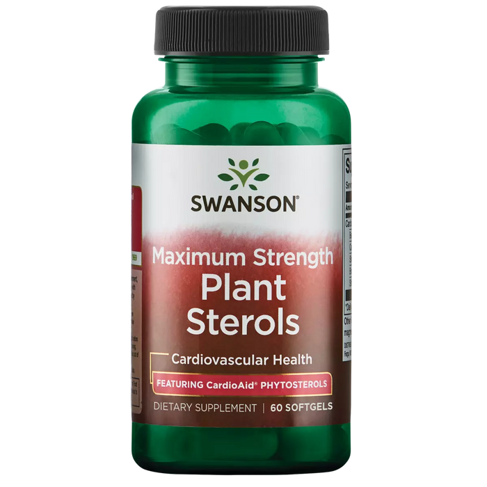 Swanson Maximum Strength Plant Sterols w/ CardioAid Phytosterols, 60 Softgels