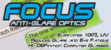 FOCUS ANTI-GLARE OPTICS Computer Over-The-Glasses Reduces Blue Light+ Eye Fatigue Black