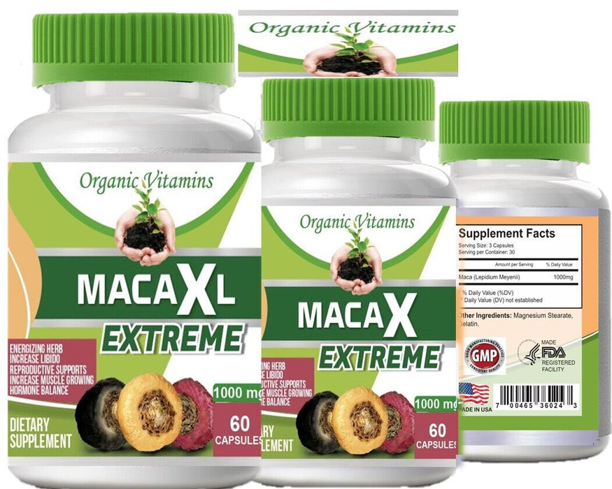 Healthy Enhanced EXTREME Maca XL LIBIDO ENHANCER 120 CAPSULES