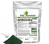 FDC Nutrition Spirulina Powder 1000 g (2.2LB) GMO-Free, Kosher 100% Pure Organic