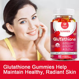 MENXI Glutathione Collagen Gummies Skin Whitening Antioxidant Anti Aging Detox 60 Gummies