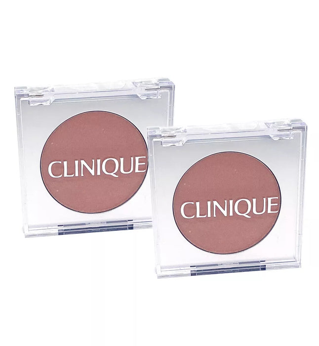 CLINIQUE 2x Clinique Soft Pressed Powder Blusher Blush 01 New Clover Travel Size 11oz