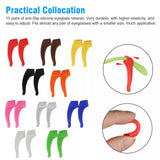 NSI 30X Anti Slip Silicone Grip Temple Holder Eye Glasses Strap Sleeve Ear Hooks Tip