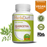 HERBADIET Quercetin Extract Vegetarian Capsules 500mg Immune Support Natural Antioxidant