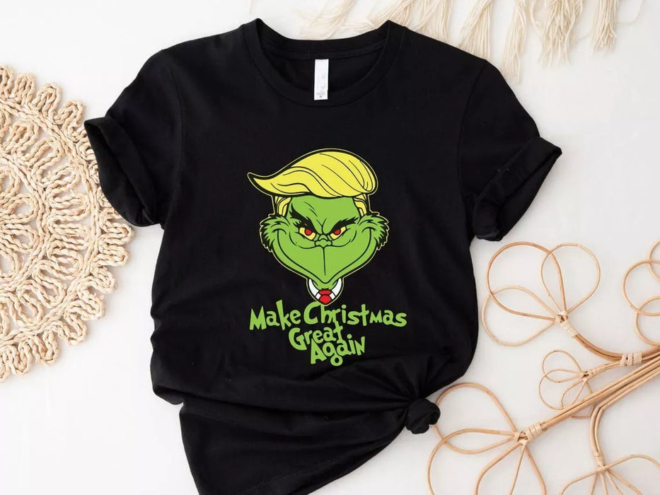 Trump Make Christmas Great Again Shirt, Christmas Trump Grinch Unisex Shirt