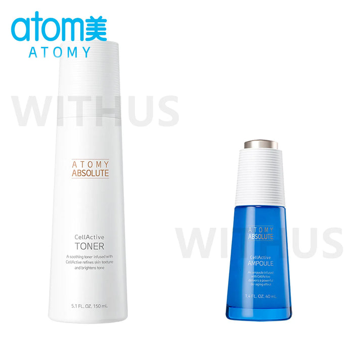 ATOMY Absolute CellActive Skincare Set Toner Ampoule Serum Lotion Cream 6 Set