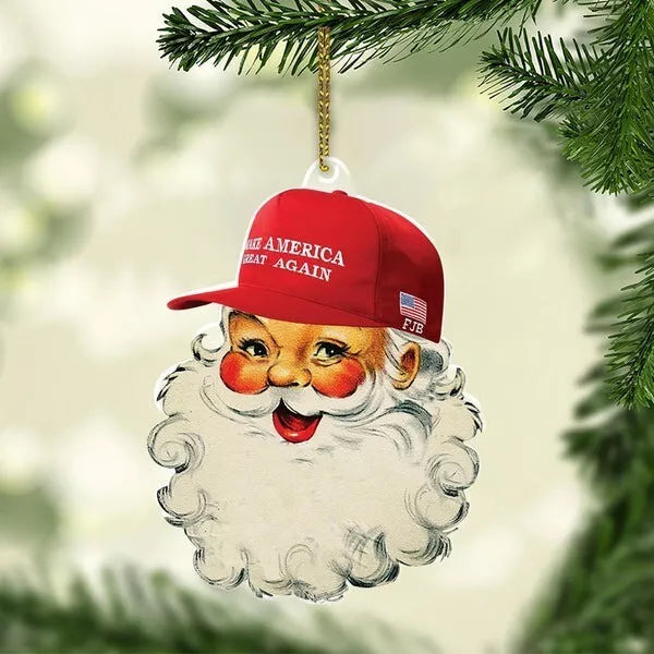 Donald Trump MAGA Christmas Ornament, Donald Trump President 2024 Ornament Gift