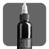 SOLID INK Black Label Organic Tattoo Ink Grey Wash Shading 4 Bottles Set 1oz Size