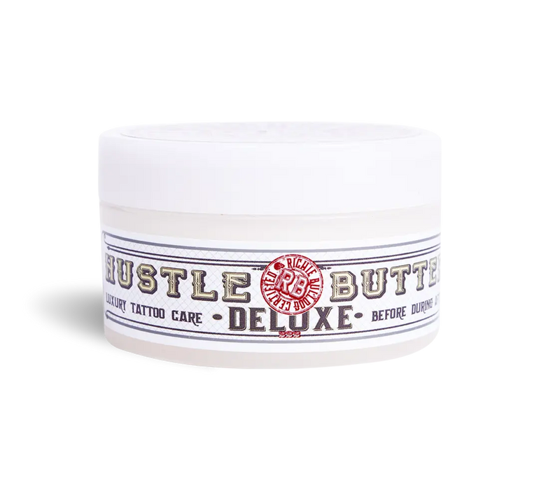 Hustle Butter Deluxe- Tattoo Aftercare 148ml Tattoo Balm, For New & Older Tattoos - Safe While Healing - Vegan Tattoo Cream No-Petroleum