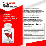 (5 pack) Noocubes Brain Productivity Pills, Cognitive & Memory, Premium Formula