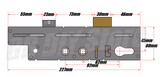 Fullex Crimebeater Door Lock Gearbox Centre Case Replacement 45mm Double Spindle