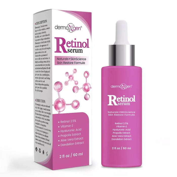 PURE RETINOL VITAMIN A 2.5% + HYALURONIC ACID + ALOE VERA - ANTI-WRINKLE SERUM