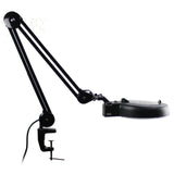 QUALITY OPTICS Led 8D Desk Table Clamp Mount Magnifier Lamp Light Magnifying Glass Lens