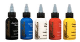 BLOODLINE TATTOO INKS Professional Tattoo Inks Basic Set of 5 Colors 1/2oz Bottle