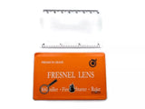 GARDEN 3 Pack Fresnel Lens Pocket Size 4x Magnifier w/ Orange Protective Pouch