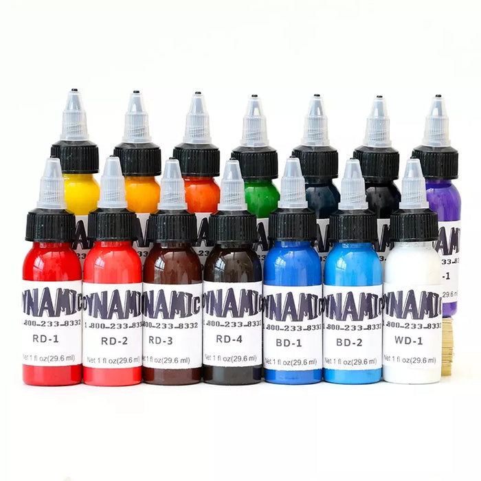 Dynamic Color Co DYNAMIC COLOR CO. Tattoo Ink Set 14 Colors Set Professional Tattoo Ink