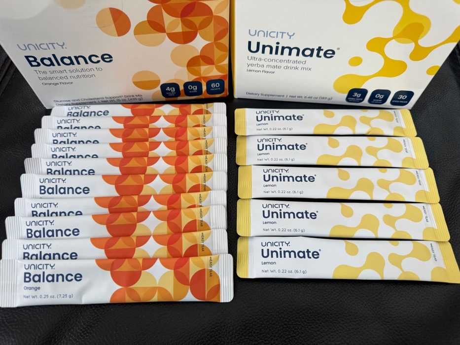 Unicity Feel Great Combo - Balance 10 packs and Unimate Lemon 5 packs