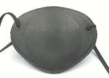 LAMBSKIN Black Leather, Replaceable Elastic, Hand Made --- WORLD'S BEST EYE PATCH