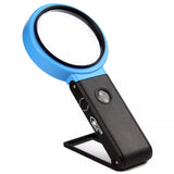 VISION AID 30x Magnifying Glass Hands - Free Magnifier with 21 LED Light