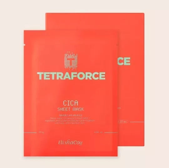 ELISHACOY Tetraforce Cica Sheet Mask 23g x 10ea