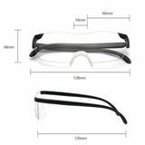 CAREWELL Big Vision Glasses HD Magnifying Eyewear Eye Care Make Everything Bigger Clearer