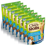 INABA Churu Dogs Rolls Chicken with Cheese Filled Dog Treats 0.42 oz Lot of 8