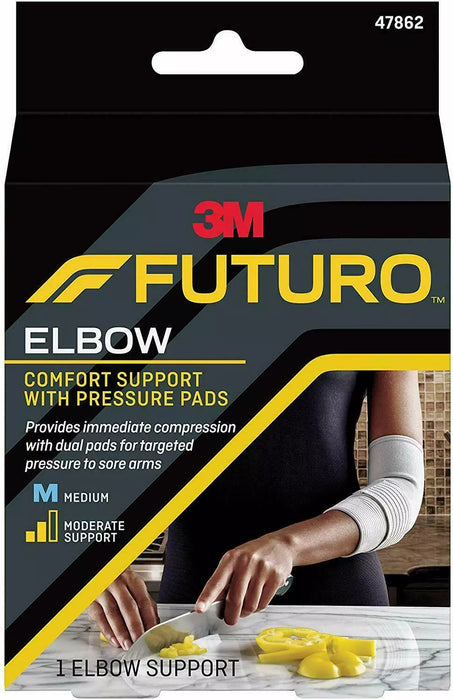 FUTURO Elbow Support with Pressure Pads, Moderate Support, Medium