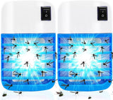 CAREWELL 2Pcs Electric Plug in Mosquito killer Zapper Lamp Indoor Fly Bug insect LED Trap