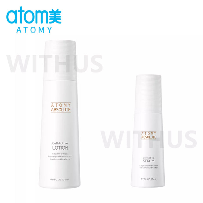 ATOMY Absolute CellActive Skincare Set Toner Ampoule Serum Lotion Cream 6 Set