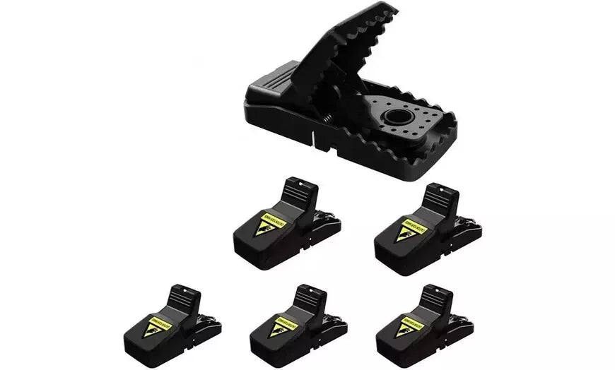MINIDUINO 6 Pack Mouse Traps Rat Mice Killer Snap Trap Power Rodent He