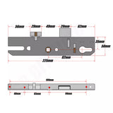 Maco uPVC Door Lock Old Style Replacement Gearbox Lock Centre Case 35mm Backset