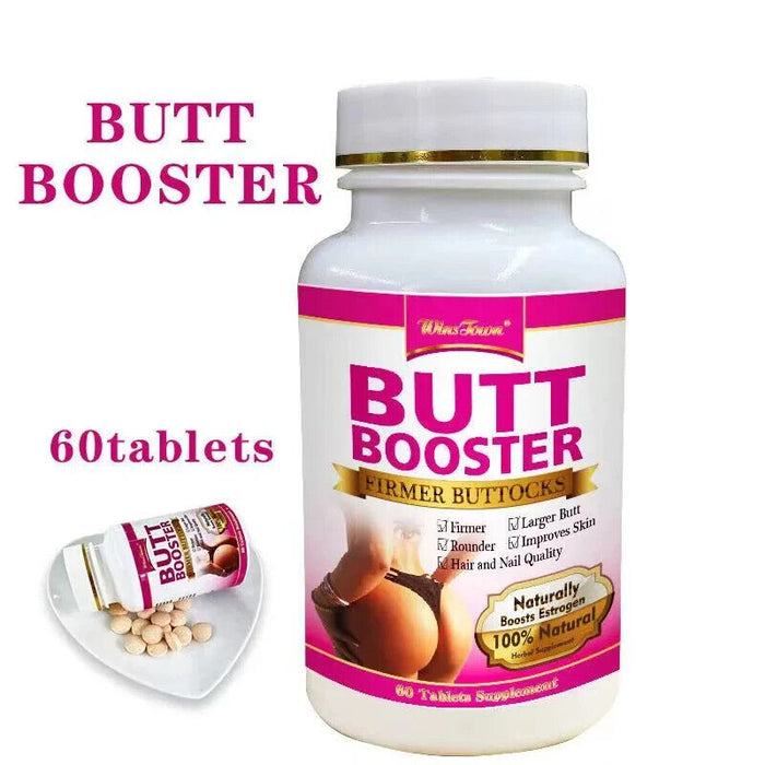 100% Pure 2 Bottle Buttocks Pills - Hip Shaping Dietary Supplement