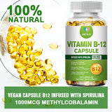 MENXI Vitamin B-12 Complex, B Vitamins for Energy, Cardio, Eyes & Nervous System Pills