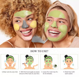 SHVYOG 4Pcs Anti-Aging Anti-Acne Clay Mask Set Deep Cleansing Moisturizing Refining Kit