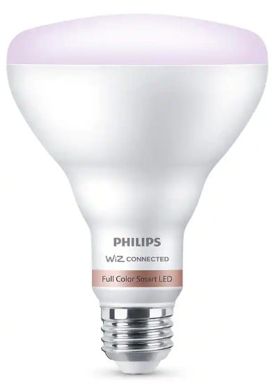 Philips Wiz LED Full Multi Color Wi-fi Smart Flood Light Bulb Dimmable 65w Br30