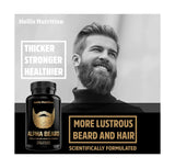 HOLLIS Alpha Beard Growth Vitamins Biotin 10 000mcg Patented OptiMSM Gomct Collagen