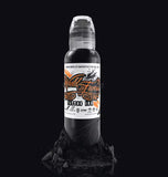 WORLD FAMOUS TATTOO INK True Black Natural High-Quality Pigment Tattoo Ink of 1/2oz Bottle