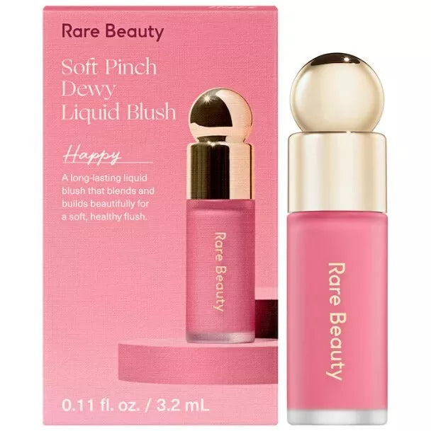 RARE BEAUTY by Selena Gomez Mini Soft Pinch Liquid Blush 0.11oz/3.2 ml (Happy - Dewy Cool Pink)