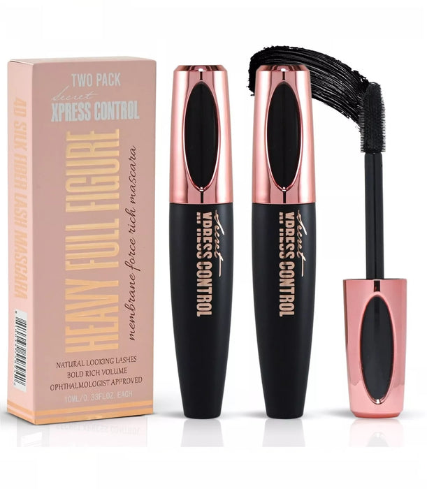 SECRET EXPRESS CONTROL 4D Silk Fiber Eyelash Mascara Extension Makeup Black Waterproof Eye Lashes