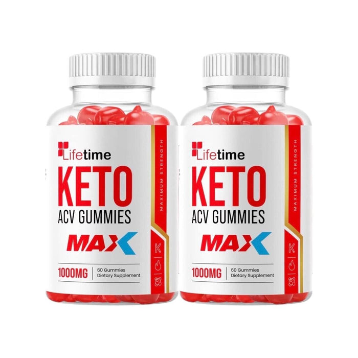 2-Pack Lifetime Keto Max ACV Gummies, Weight Loss Supplement - 120 Gummies