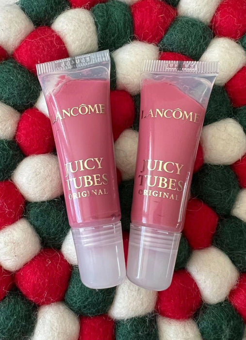 LANCOME Juicy Tubes Lip Gloss Tickled Pink 0.33 Oz / 10ml NWOB Lot 2