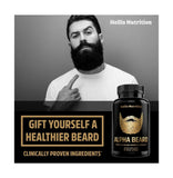 HOLLIS Alpha Beard Growth Vitamins Biotin 10 000mcg Patented OptiMSM Gomct Collagen