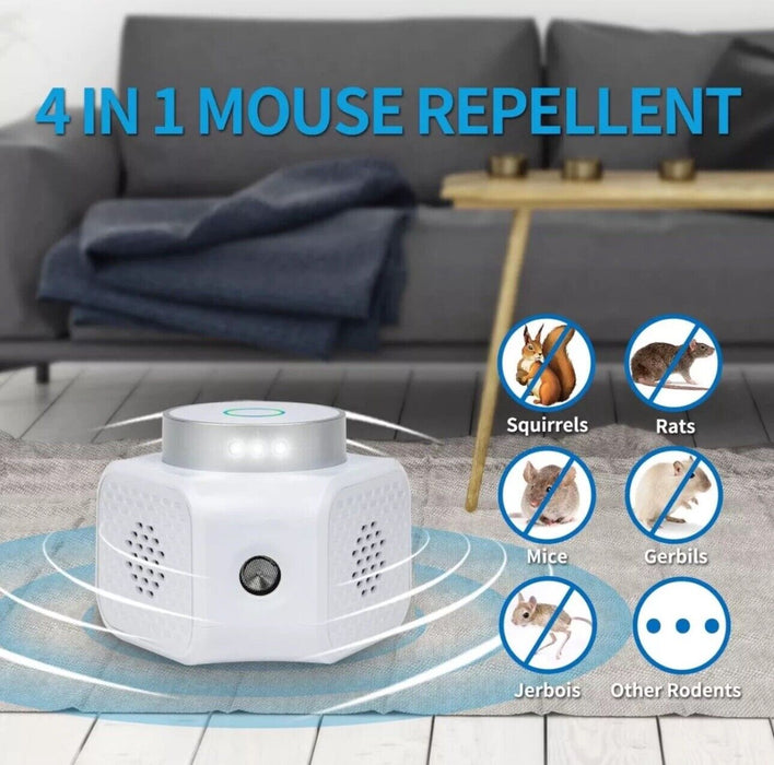 For Ultrasonic Mouse Repellent Squirrel Repeller Rodent Detector Rat Deter US