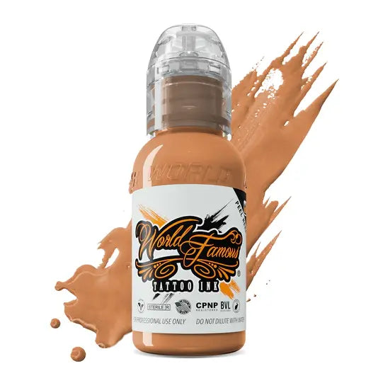 WORLD FAMOUS TATTOO INK OLEG Kremlin Copper Tattoo Ink Brown Color 1/2oz Bottle for Tatuage