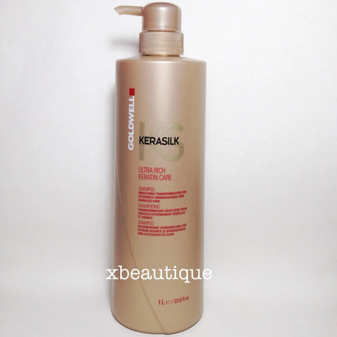 Goldwell Kerasilk Ultra Rich Keratin Care Shampoo liter 33.8 oz