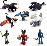 DREAMWORKS Toysvill Dragons & Vikings Action Figures | Set of 8 | Hiccup, Fury, Astrid