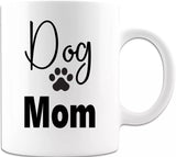 DOG MOM Mug /Cup Gift for Dog parents "NEVER WALK ALONE" (BLUE/WHITE) Mug-11 oz.